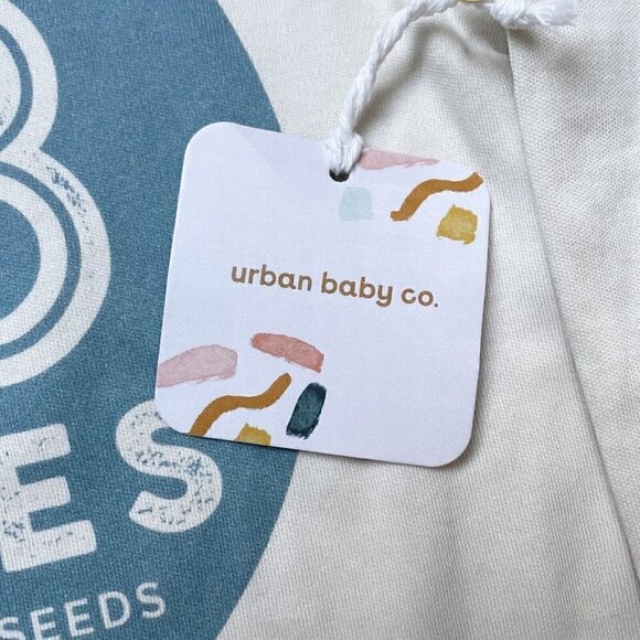 Colored Organics Ivory One Piece Pajamas Cute Graphics Infant 6-12 Months - Picture 6 of 10